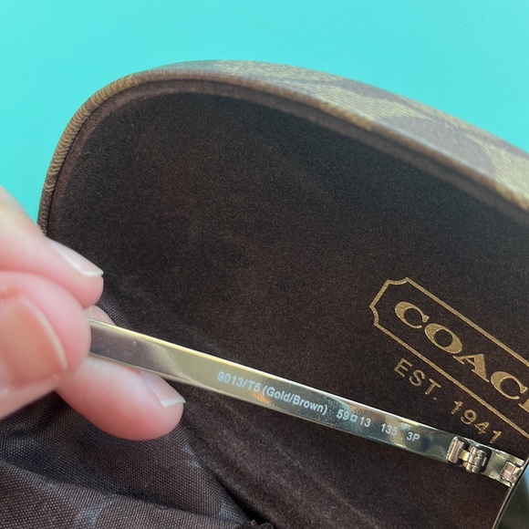 Polarized Coach Aviator Pilot Sunglasses - Picture 6 of 6